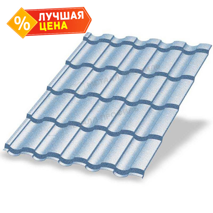 Металлочерепица Металл-Профиль Монтекристо-SL 0,5 PURMAN® Galmei Сиреневый металлик