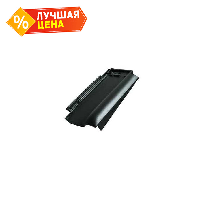 Боковая черепица правая Braas Рубин 13V зеленая ель