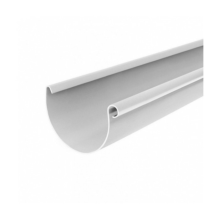 Желоб водосточный, пвх, L-3 м, d-75 мм, белый, BRYZA