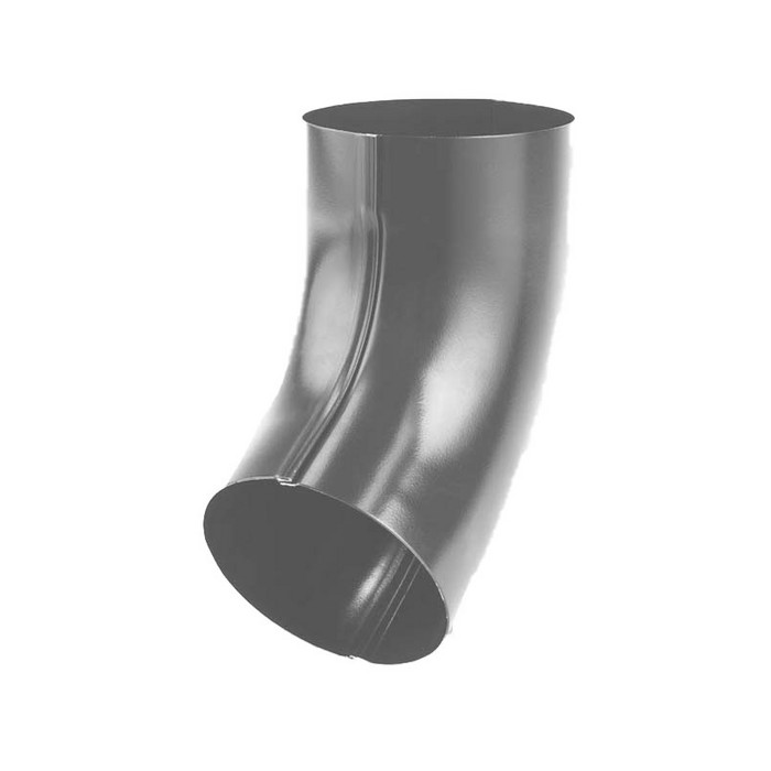 Колено трубы 90мм 60°, для водостока 152/90 (130/87) мм, цвет Графит, Galeco