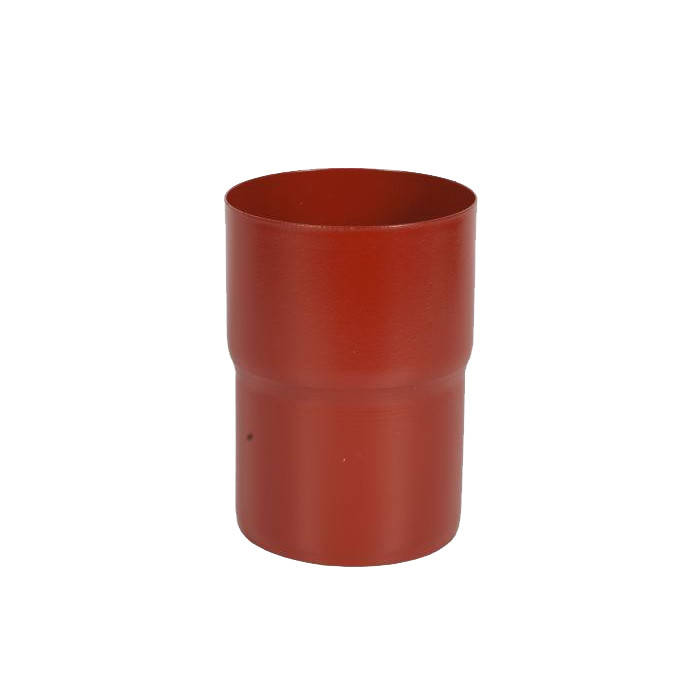 Соединитель трубы, сталь, d-100 мм, красный, Aquasystem