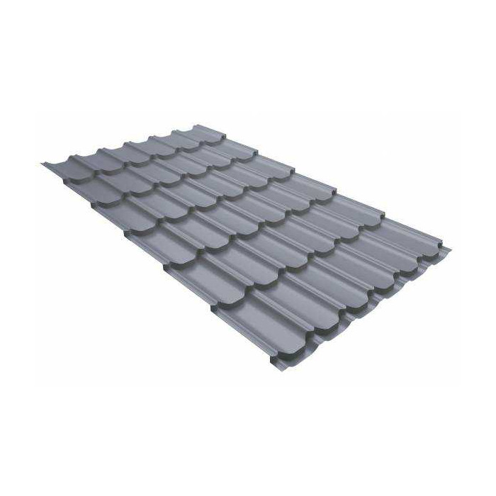 Металлочерепица Grand Line Kvinta plus (Квинта Плюс) 0,5 Satin RAL 7004 Сигнальный серый