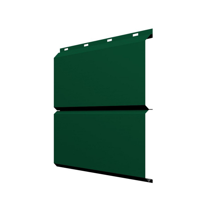 Софит ЭкоБрус без перфорации 0,345 Grand Line 0,5 Velur с пленкой RAL6020 хромовая зелень